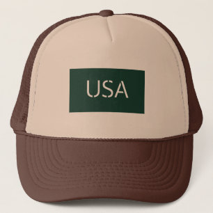 Boné "Chic Green Hat com bordado americano para uma ten