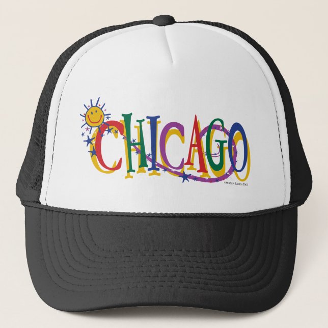 Boné Chicago Sol e Estrelas (Frente)