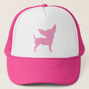Boné Chihuahua engraçada cor-de-rosa
