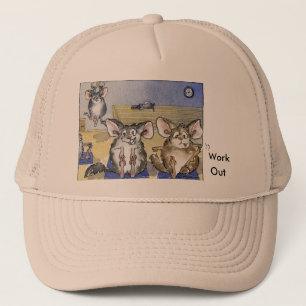 Boné Chinchillas fazem cartoon chapéu