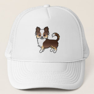 Boné Chocolate Tricolor Longo Casaco Chihuahua Cartoon