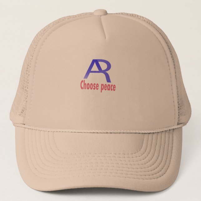 Boné Choose Peace Beige Cap – Minimal Inspirational  (Frente)