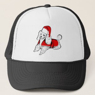 Boné christmas santa claus poodle