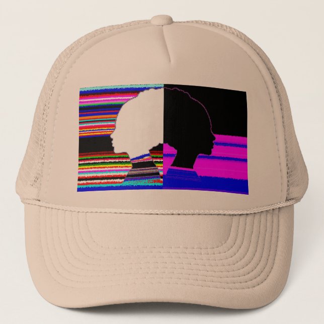Boné Chromatic Dual Profile – Modern Art Trucker Cap (Frente)