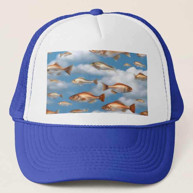 Boné Chuvendo Peixes (Frente)