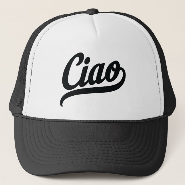 Boné Ciao Script (Black) (Frente)