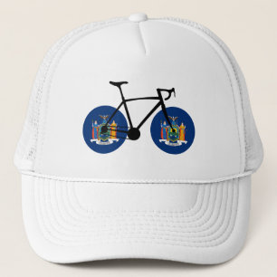 Boné Ciclismo de Bandeira do Estado de Nova Iorque