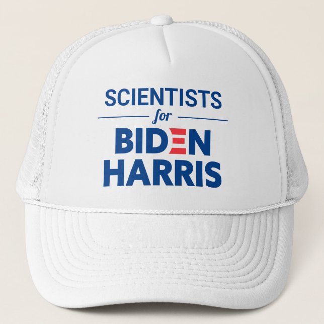Boné Cientistas do Texto Personalizado de Biden Harris (Frente)