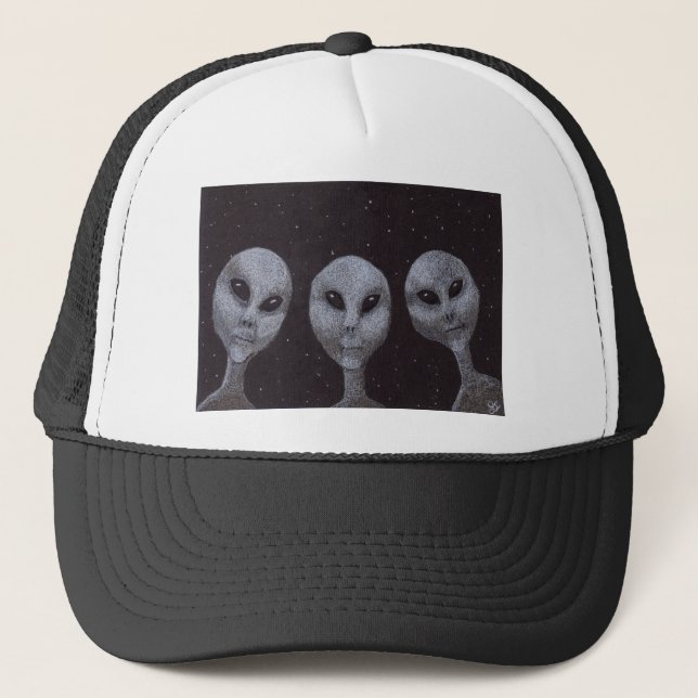 Boné Cinza alienígena (Frente)