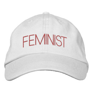 Boné cinza rosa feminista fuchsia