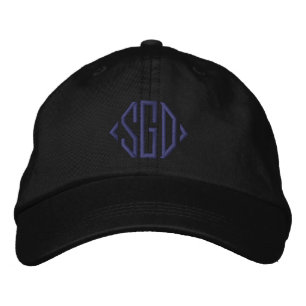 Boné cinzas personalizadas preto