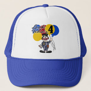 Boné Circo Palhaço 4º Aniversário Camisetas e Presentes