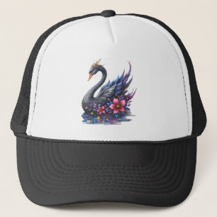 Boné Cisne Lua Coroada – Guardião do Lago Silencioso.