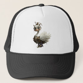 Boné Cisne Mecânico ao Luar – Guardião de Sonhos Curios