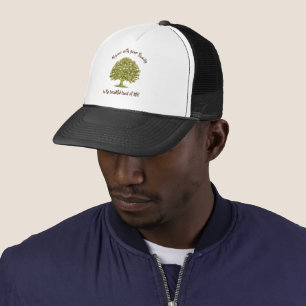 Boné Citação da família Trucker Hat, presente da árvore