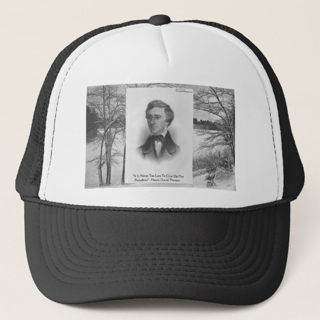 Boné Citação de Henry David Thoreau (Frente)