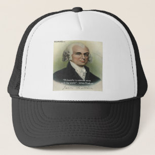 Boné Citação de James Madison "Filosofia/Senso Comum"