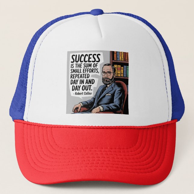 Boné Citação De Produtividade De Sucesso Por Robert Col (Frente)