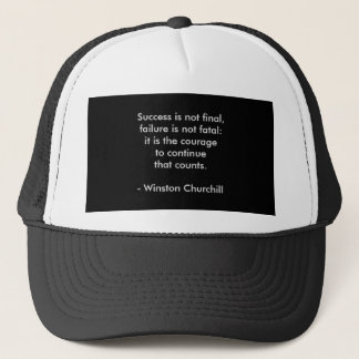 Boné Citação de Winston Churchill; Sucesso
