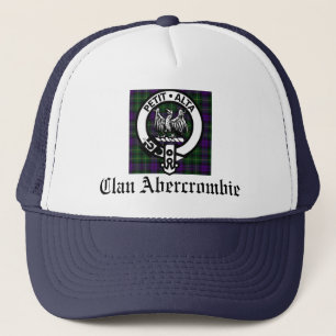 Boné Clan Abercrombie Crest Crachá e Tartan