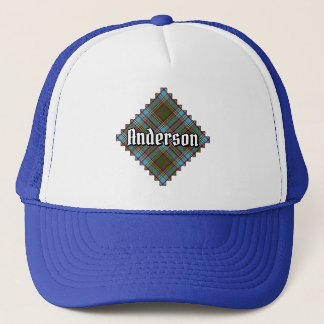 Boné Clan Anderson Tartan Trucker Hat (Frente)