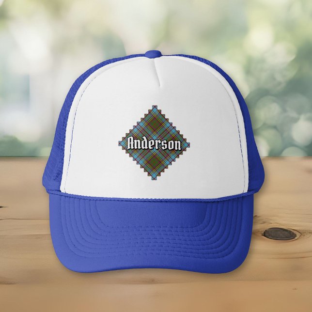 Boné Clan Anderson Tartan Trucker Hat (Criador carregado)