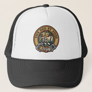 Boné Clan Craig Crest sobre Tartan Trucker Hat