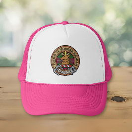 Boné Clan Crawford Crest sobre Tartan Trucker Hat