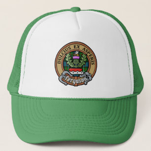Boné Clan Ferguson Crest sobre Tartan Trucker Hat