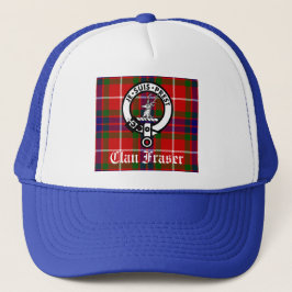 Boné Clan Fraser Crest Crachá e Tartan