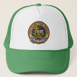 Boné Clan MacDonald Crest sobre Tartan Trucker Hat