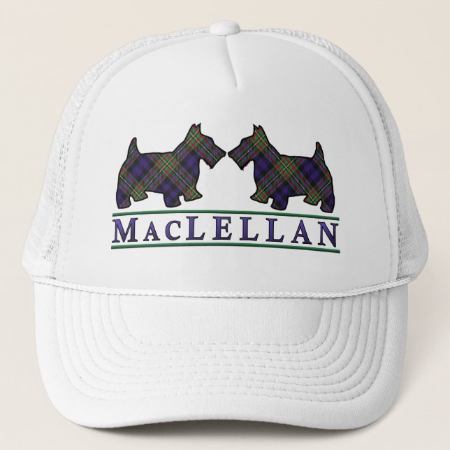 Boné Clan MacLellan Tartan Scottie Dogs (Frente)