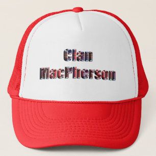 Boné Clan Macpherson Tartan Name, Truckers Hat