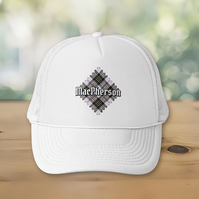 Boné Clan MacPherson Vestir Tartan Trucker Hat (Criador carregado)