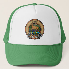 Boné Clan Scott Crest sobre Green Tartan Trucker Hat