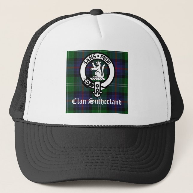 Boné Clan Sutherland Crest & Tartan (Frente)