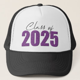 Boné Classe de brilho roxo de 2025