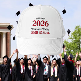 Boné Classe YY School Colors Red Black