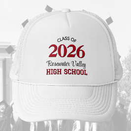 Boné Classe YY School Colors Red Black