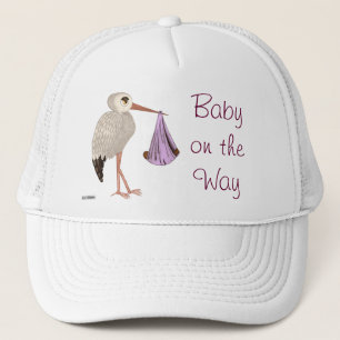 Boné Classic Stork (Pink) 2 (Baby Shower)