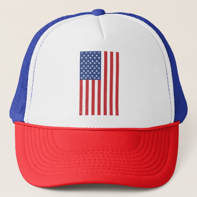 Boné Classic Waving American Flag Design (Frente)