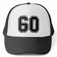 Clássico Black 60th Birthday Trucker Hat