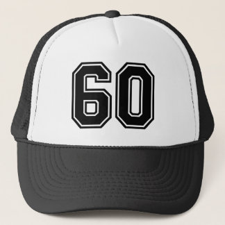 Boné Clássico Black 60th Birthday Trucker Hat