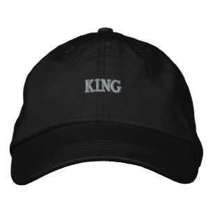 Boné Clássico KING Texto Impresso Preto Ajustável Básic