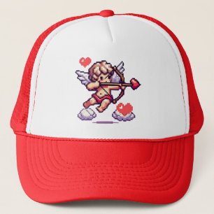 Boné Clássico/Vintage do Dia dos Namorados de 8 bits do