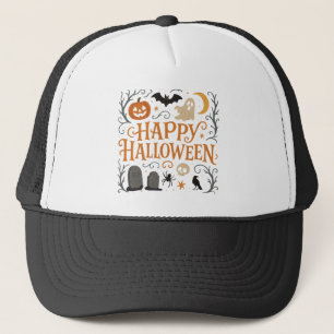 Boné Clássico, vintage Feliz Halloween