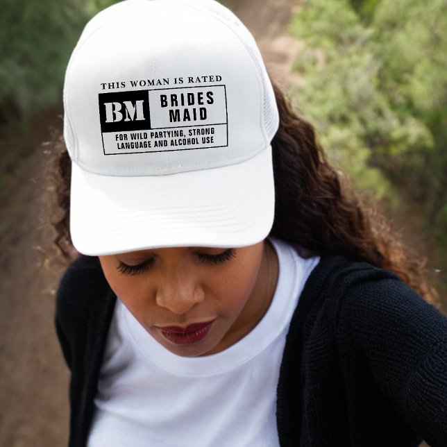 Boné Classificação de Dama de Honra Despedida de Soltei (Bridesmaid Rating Bachelorette Party Trucker Hat
)
