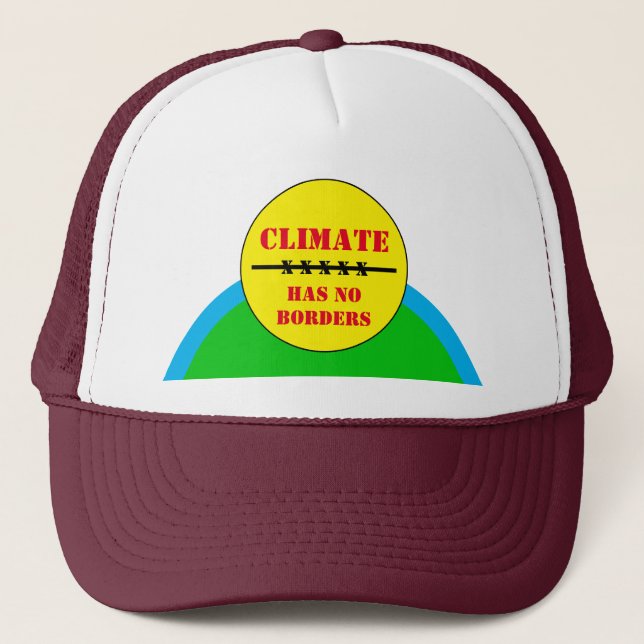Boné Clima NÃO tem FRONTEIRAS - Salvar Planeta / Agir A (Frente)