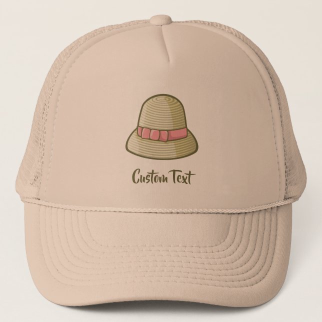 Boné Cloche Hat Yellow (Frente)
