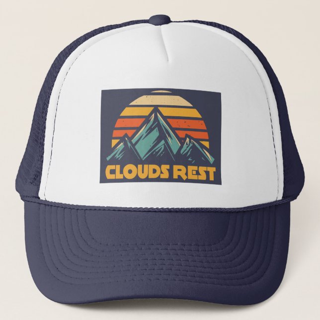 Boné Clouds Rest Mountain Yosemite Retro Turquoise (Frente)
